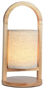 Lampă de birou LED tactilă, încărcabilă, dimabilă, 1,5W, 3000K, 1800 mAh, bej