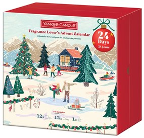 Yankee Candle Advent calendar/book 2025, 12 vo Advent/book Yankee Candle 2025, 2 lumânări votive, 12 lumânări mici