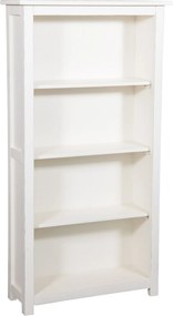 Biblioteca mica, L68 25 H130 cm, alb antic, lemn masiv