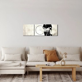 Tablou - Un sentiment de libertate (cu ceas) (90x30 cm)