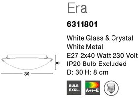 Plafoniera moderna design elegant 30cm Era NVL-6311801