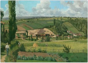 Tablou - Camille Pissarro, Landscape at Les Pâtis, Pontoise, reproducere (70x50 cm)