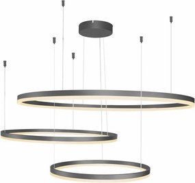 Azzardo AZ4707 - Lustru LED suspendat pe cablu HALO LED/130W/230V, negru