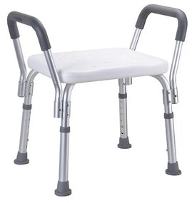 Scaun 55,5x56 cm argintiu/alb