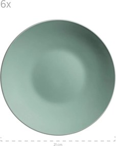 Mäser Set de veselă 24 piese ELISSA – verde lucios