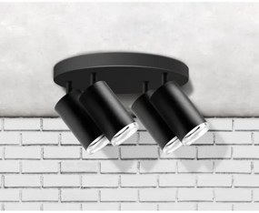 Spot pentru baie TURYN 4xGU10/10W/230V IP44 negru