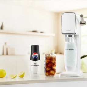 Sirop concentrat SodaStream Pepsi Max, 440 ml, până la 9 l, fără alergeni și OMG, alb/negru