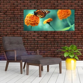 Tablou cu fluture (120x50 cm)
