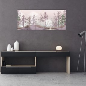 Tablou cu pădure (120x50 cm)