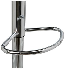 Scaune de bar albe cu înălțime ajustabilă 2 buc. din imitație de piele (înălțime șezut 93 cm) – Casa Selección