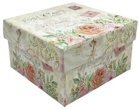 Cutie cadou ROSES, 12.5x12.5x7.5cm