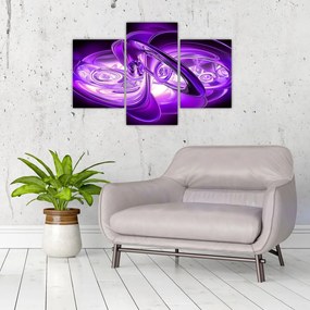 Tabloul fractalilor în violet (90x60 cm)
