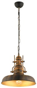 Lustră pe lanț 1xE27/40W/230V bronz