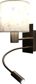 Brilagi - Lampă LED flexibilă BOBO 1x E27 max. 25W/230V + LED integrat 3W, crom/alb/cu iepurași
