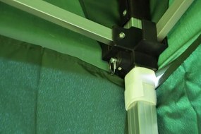 Cort de grădină Foarfecă PROFI 3x3m verde +2 pereți laterali