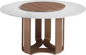 Masa rotunda deosebita design LUX Porcelain Marble 150cm