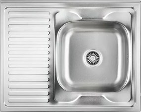 Chiuveta inox incastrata Quadron Pop Robin 111 inox satinat 80x60 cm dreapta