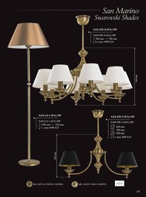Candelabru 8 brate elegant, Cristal Scholer San Marino