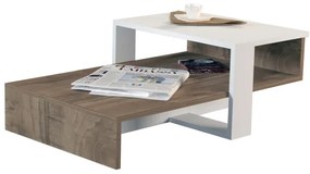 Măsuță de cafea CHAIN 90x43,6 cm maro/albă