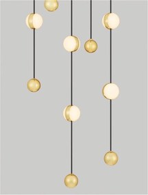 Lustra casa scarii cu pendule LED suspendate, deosebita design lux ALCINOE