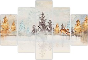 Tablou - Pădure în acuarelă (150x105 cm)