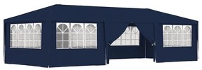 Cort de petrecere profesional cu pereti albastru 4x9 m 90 g/m²