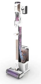 Aspirator vertical Shark IW3612EU, 240W, 0.42 l, 3 trepte, Afisaj LED, Senzori invizibili de detectare a murdariei, Etansare antialergenica, LED, Alb / Auriu