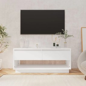 809485 vidaXL Comodă TV, alb, 102x41x44 cm, PAL