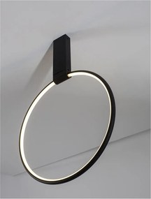 Lustra/Plafoniera LED ajustabila design modern GARVE Black 40cm