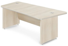 Birou de colț TopOffice Premium 203,2 x 102,7 cm, dreapta, salcâm deschis