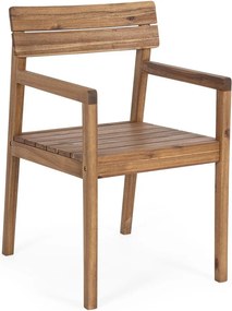 Scaun de grădină în culoare naturală din lemn masiv Rodano – Bizzotto