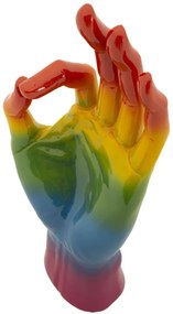Mauro Ferretti Mână Curcubeu Ok, 16 X 10,5 X 36 Cm | Aosom Romania