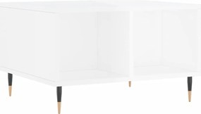 vidaXL Măsuță de cafea, alb extralucios, 60x50x36,5 cm, lemn compozit