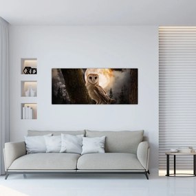Tablou cu bufnița (120x50 cm)