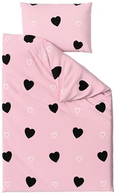 Lenjerie de pat din bumbac CORAZON BLEND roz Dimensiune lenjerie de pat: 70 x 90 cm | 140 x 200 cm