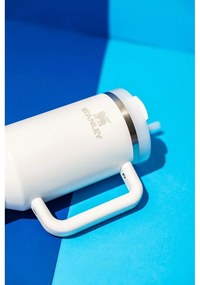 Termos alb cu pai din oțel inoxidabil 1,18 l Quencher H2.0 FlowState Tumbler Frost – Stanley