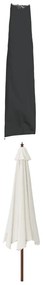 359683 vidaXL Husă pentru umbrelă de grădină neagră 190x50/30 cm Oxford 420D