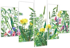 Tablou - Flori de pajiște pictate (150x105 cm)