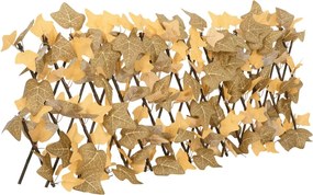 vidaXL Spalier frunze arțar artificiale extensibil, oranj, 180x30 cm