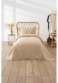Cuvertură bej 160x220 cm Waffle – Mijolnir