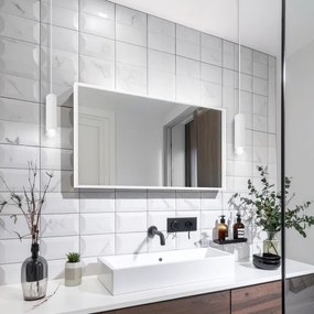 Lustră pe cablu pentru baie Brilagi SELE AQUA 1xGU10/30W/230V IP44 alb