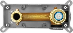 Baterie de lavoar incastrata Rea Lungo Diamond cupru + BOX