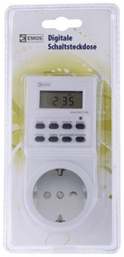 Priza programabila digitala , protectie IP20, 16A, alba, Emos