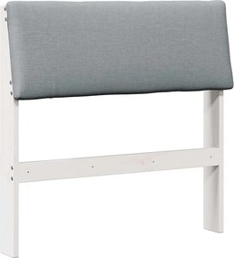 vidaXL Tăblie tapițată Gri deschis 80 cm Lemn de pin masiv