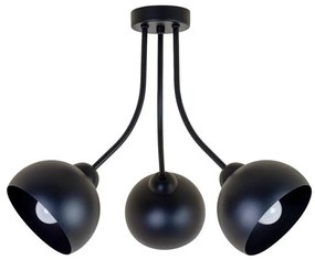 Lustră aplicată QUEEN 3xE27/15W/230V neagră