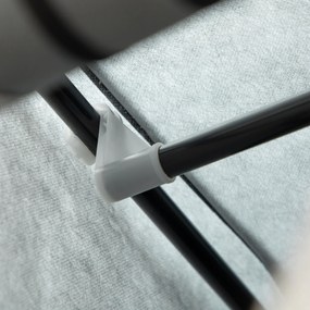 HOMCOM Dulap-penderie multi-depozitare - 8 rafturi, 2 bare - material nețesut gri | Aosom Romania