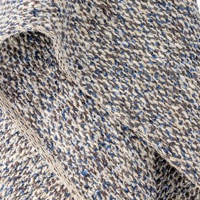 Pătură albastru prăfuit din amestec de in 130x160 cm Ocean – Bloomingville