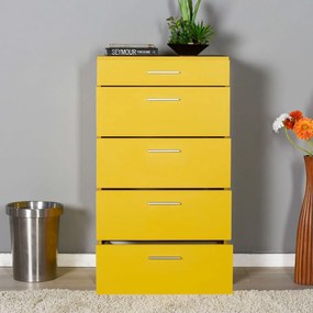 Dulap, Hanah Home, Trendline, 68x108x44 cm, Galben