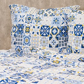 Lenjerie pat 4Home Azul bumbac creponat, 160 x 200 cm, 70 x 80 cm