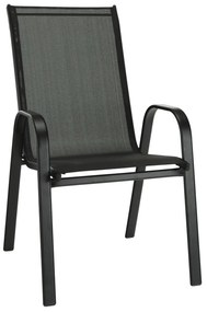 Scaun din metal Culoare Gri Inchis,  ALDERA